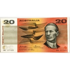 AUSTRALIA 1976 . TWENTY 20 DOLLARS BANKNOTE . ERROR
